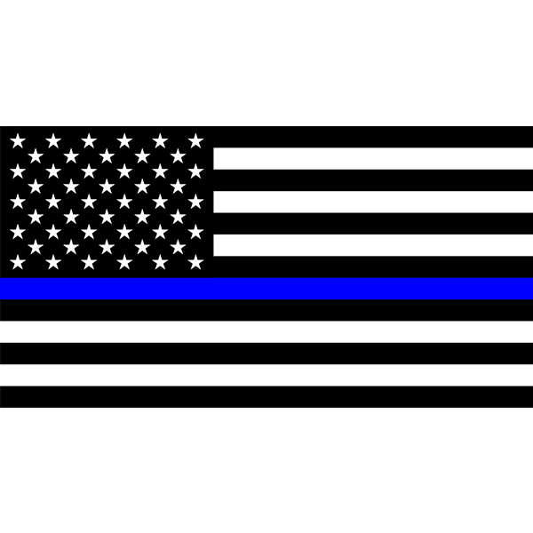 Thin Blue Line Flag